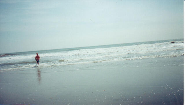 Andy in the water