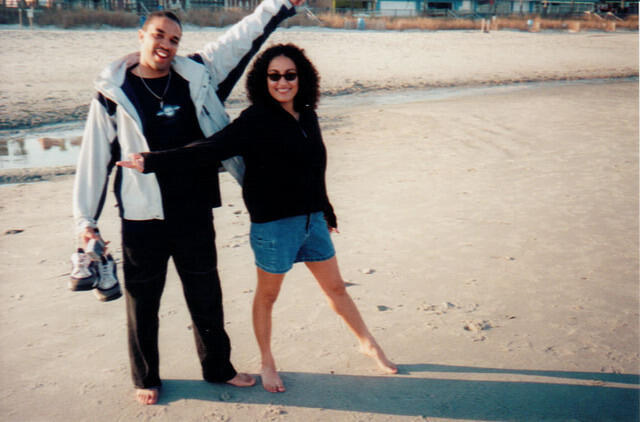 Cornell and Tina posing