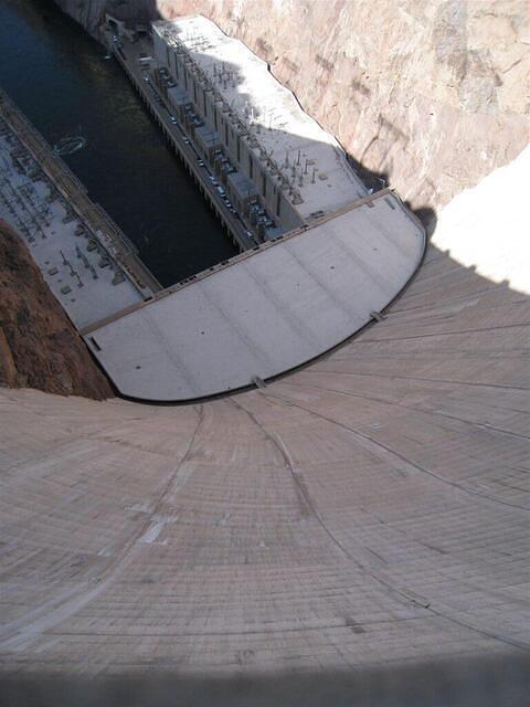 lookin down the dam