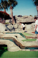 Andy playing golf