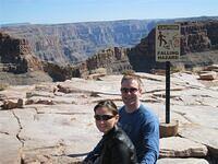 our feet were in a crevas thousands of feet down
